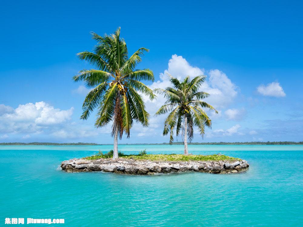 收藏 关键词:美丽椰树小岛风景图片下载,椰树,海岛,岛屿,小岛,蓝天