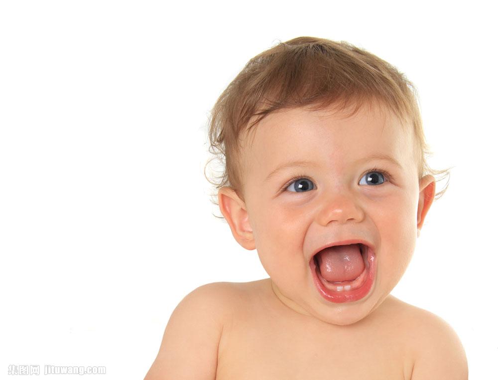 开心大笑的婴儿摄影