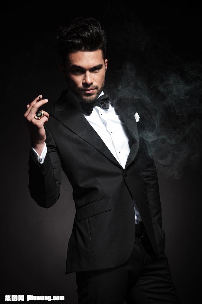集图网 图片素材 男性男人 抽烟的帅气男士  收藏 关键词:抽烟的帅气