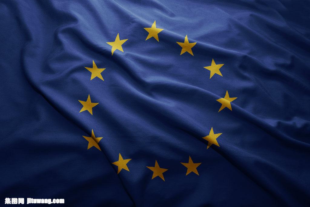 欧盟国旗背景图片