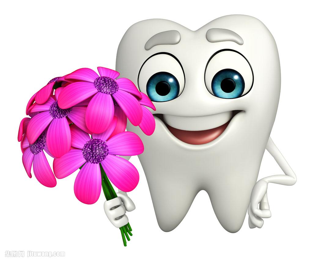 手中花朵的牙齿 图片素材下载-人体器官-人物图库-图片素材 - 集图网 www.jituwang.com