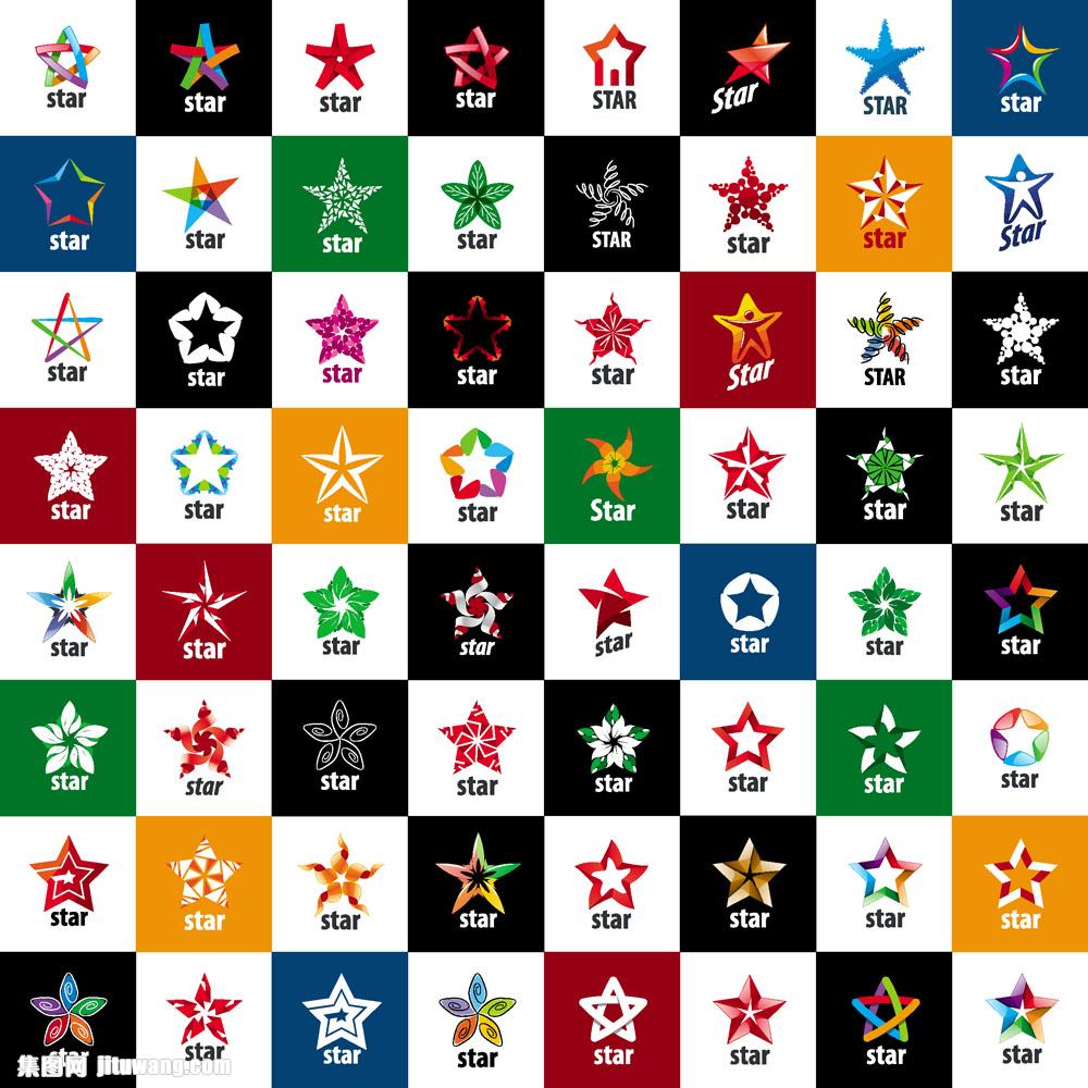 收藏 关键词:彩色五角星标志图片下载,个性创意标志,logo设计,创意