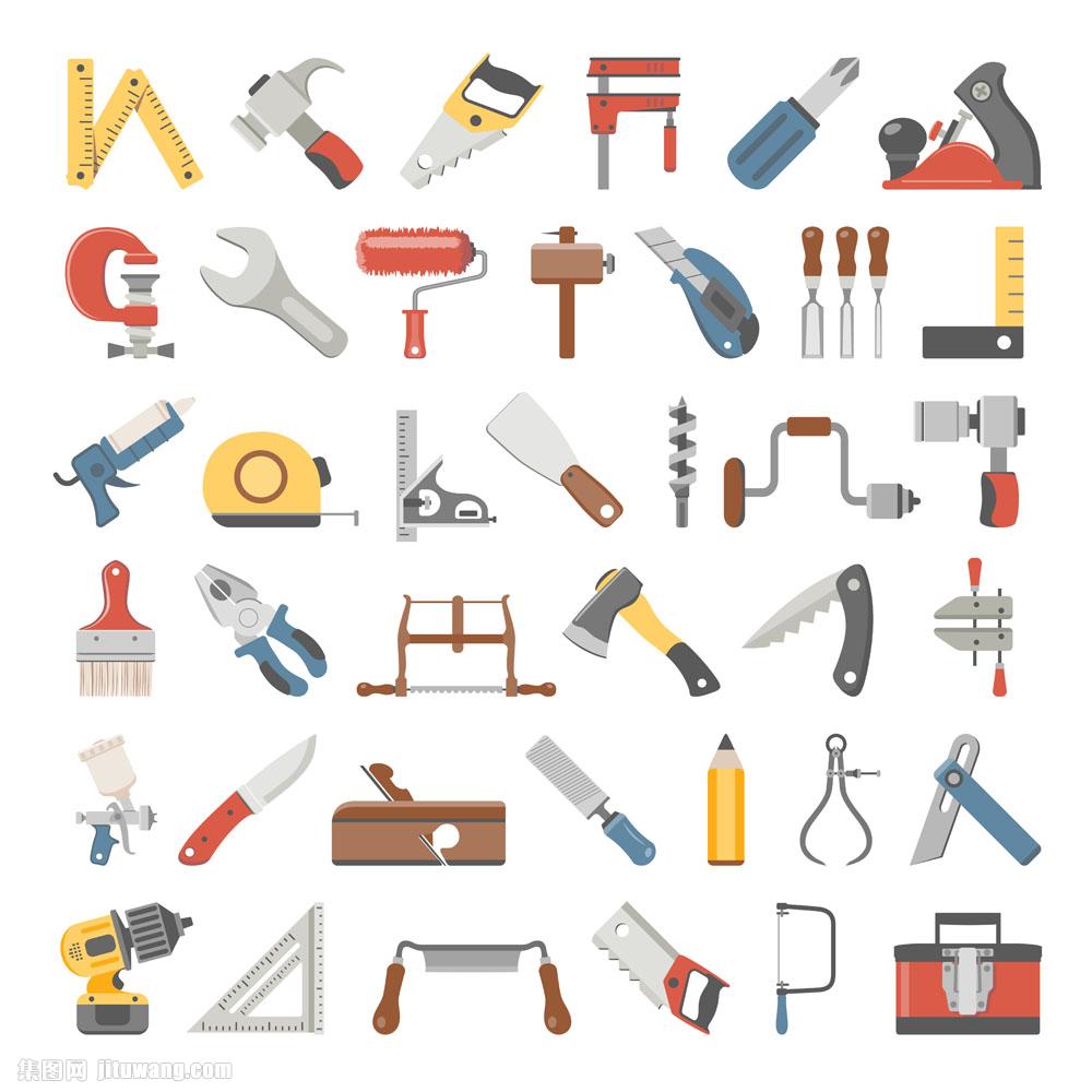 彩色立体工具图标图片