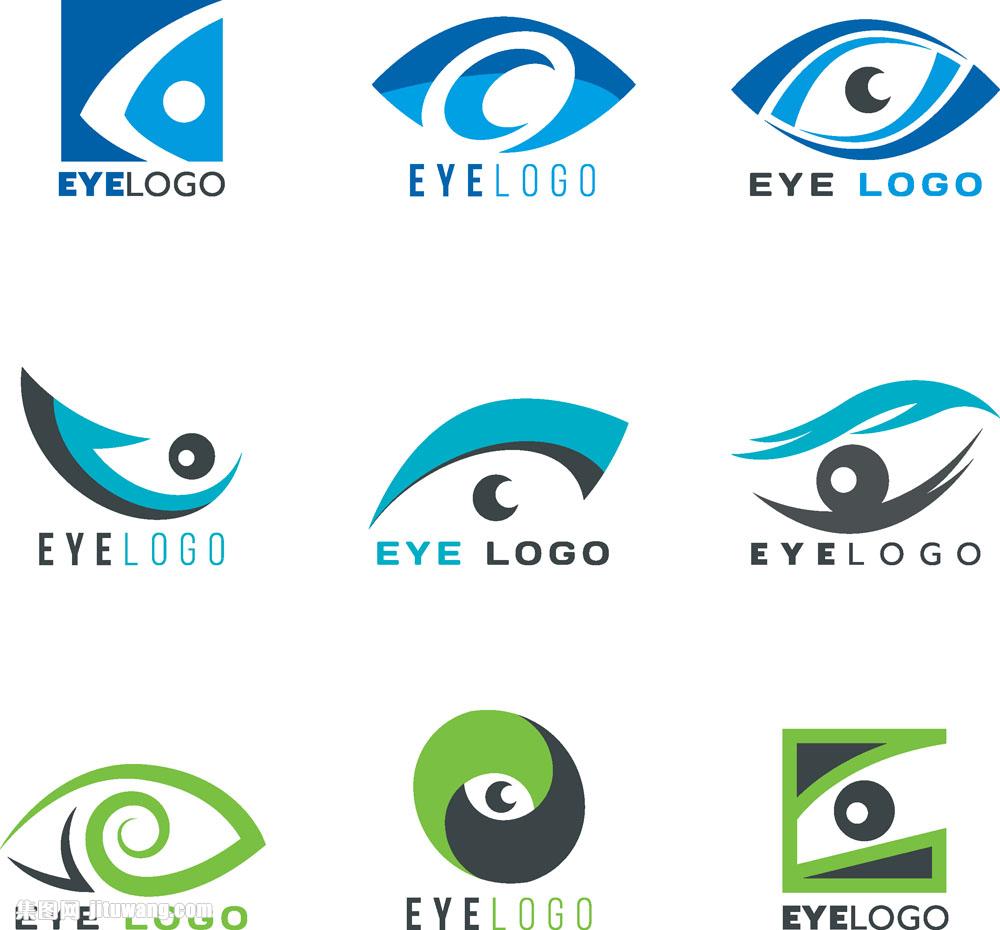创意眼睛logo设计矢量素材下载(图片id:716716)_-行业