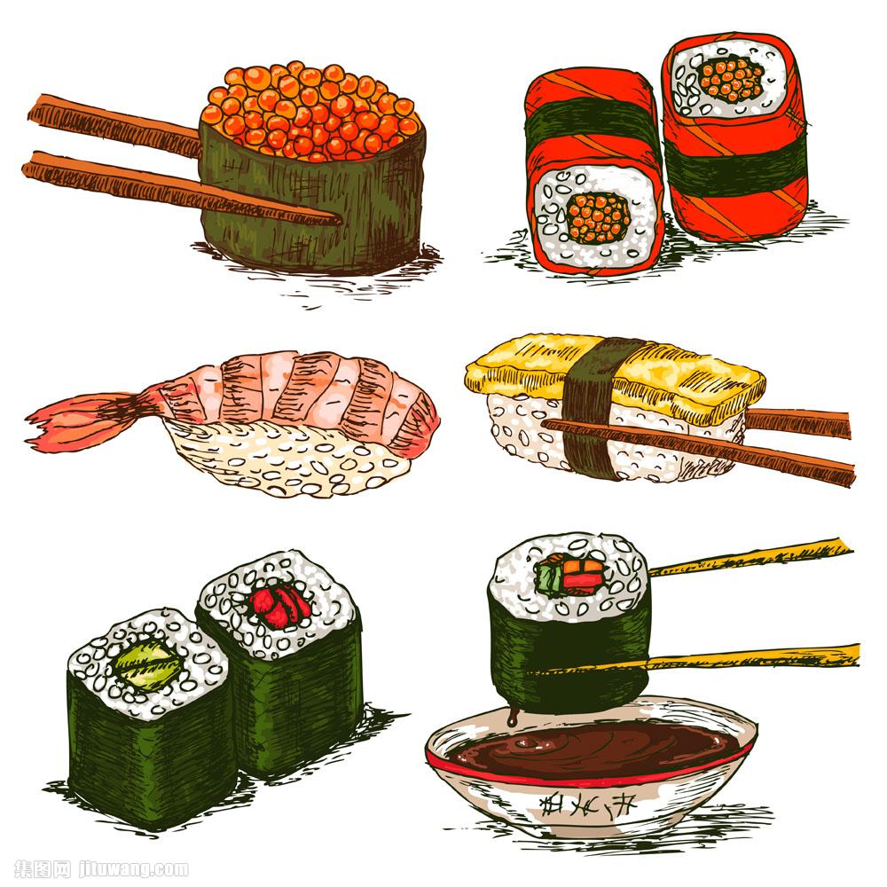 寿司绘画