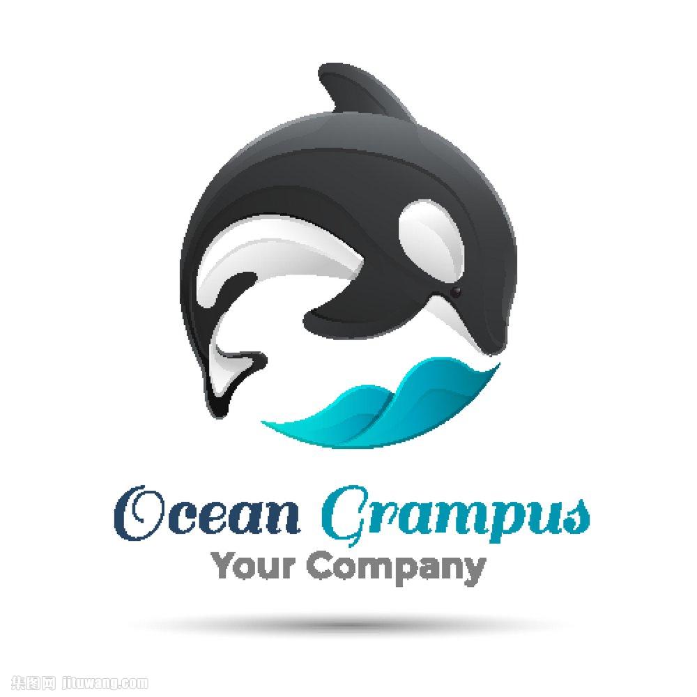 海豚logo设计