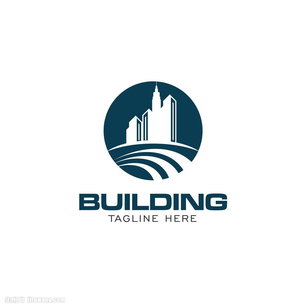 楼房建筑logo设计矢量素材下载(图片id:758806)_-行业标志-矢量素材