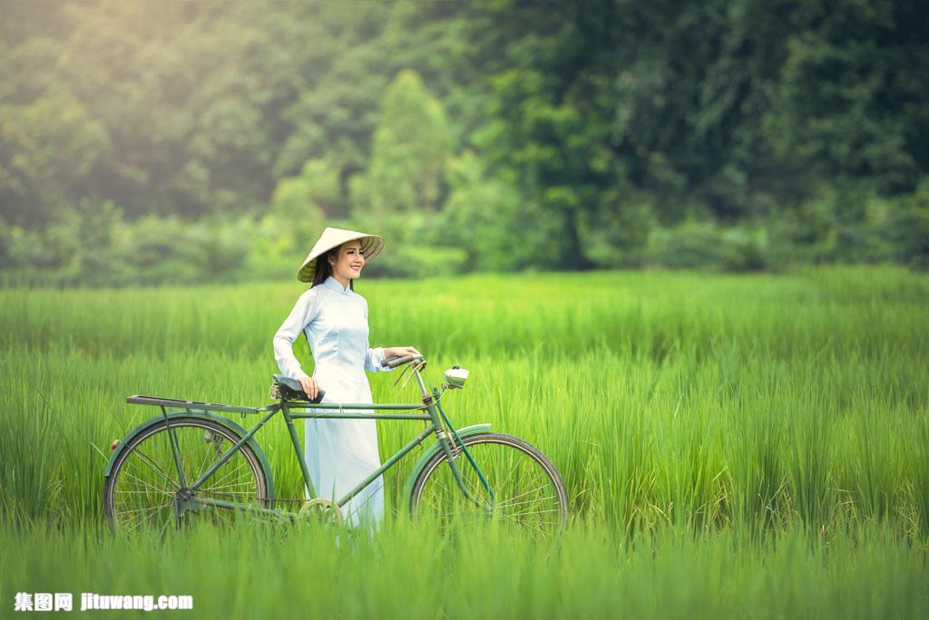 越南美女,自行车,时尚女性,美女模特,美女写真,美女摄影,美丽女人