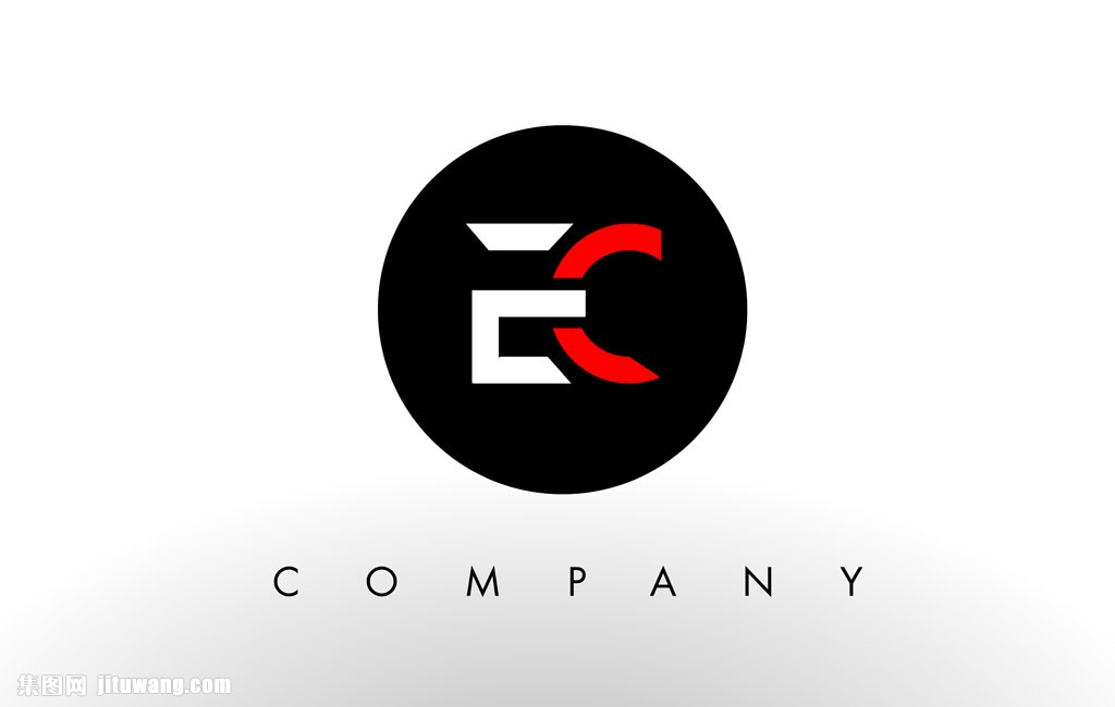 ec字母logo设计