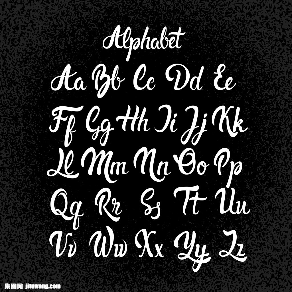 个性艺术字母字体