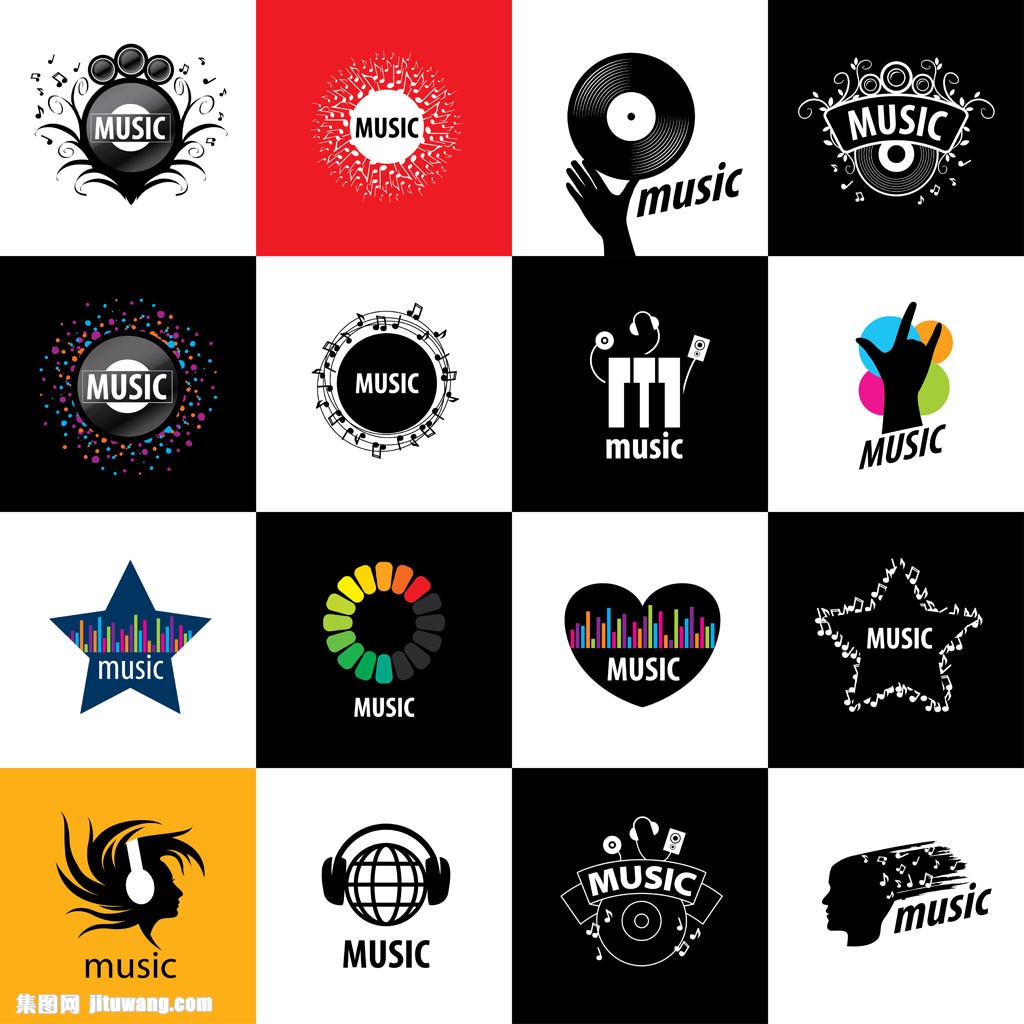 摇滚音乐logo设计