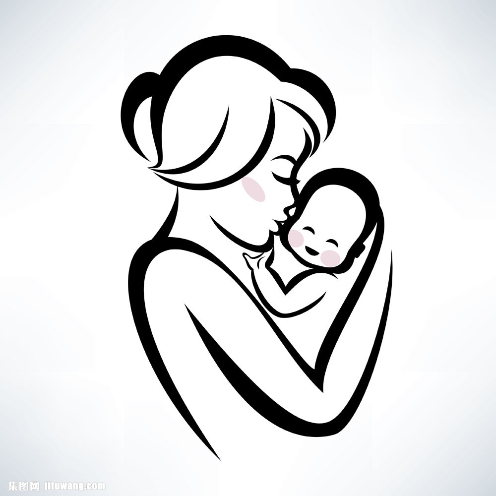集图网 矢量素材 行业标志 黑色线条母婴标志    收藏 关键词:黑色