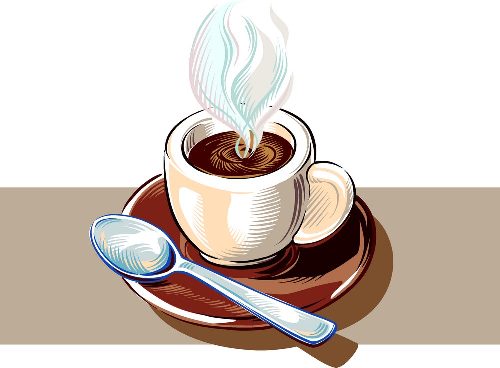 卡通咖啡杯子勺子