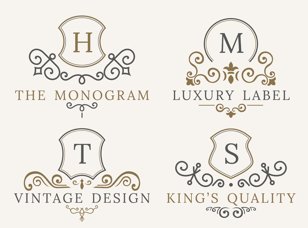 花纹花边字母标志矢量图片,花纹花边,个性创意字母标志,英文字母logo