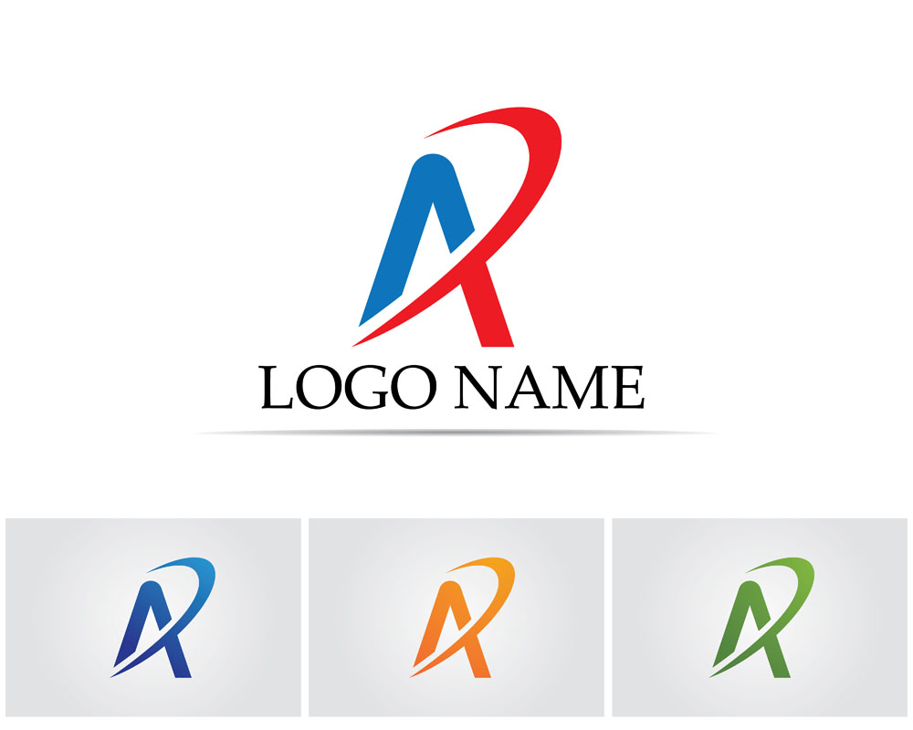 彩色曲线字母a,个性创意字母标志,英文字母logo设计,英语字母logo图形