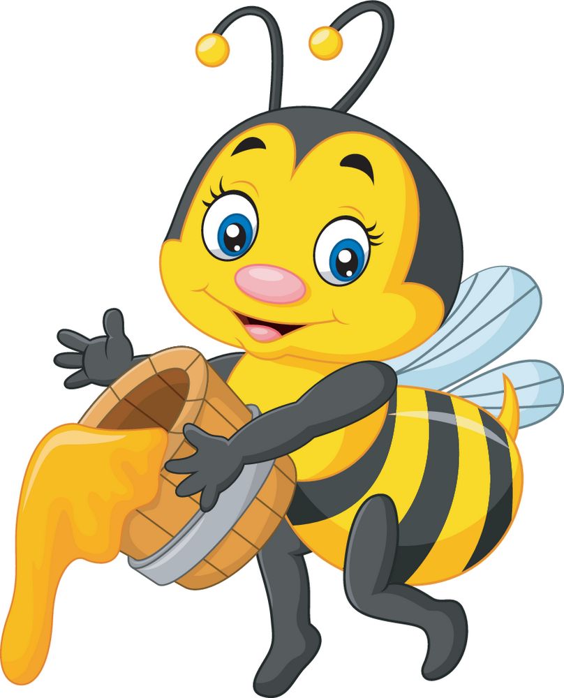 蜂蜜蜜蜂矢量图矢量素材下载-陆地动物-生物世界-矢量