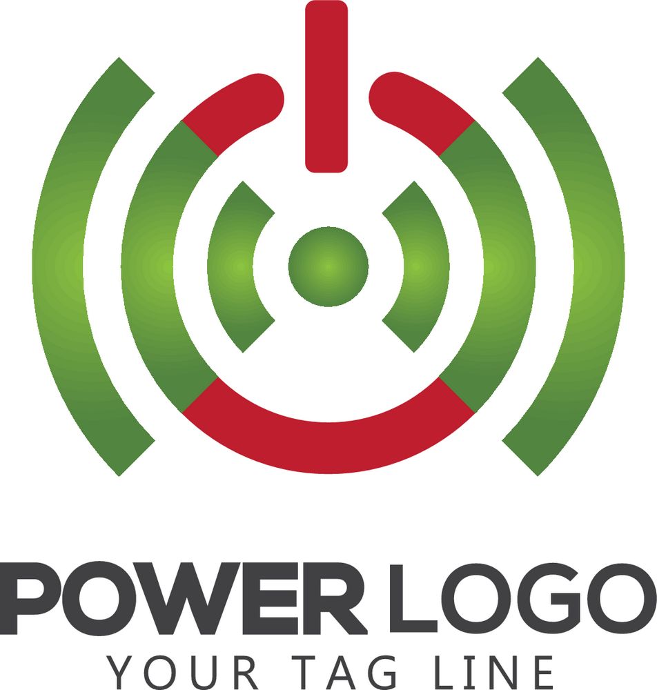 电力声音标志矢量素材下载-行业标志-标志图标