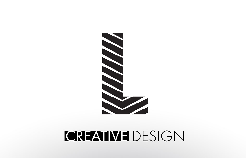 收藏 关键词:条纹字母l标志图片下载,个性创意标志,logo设计,创意logo