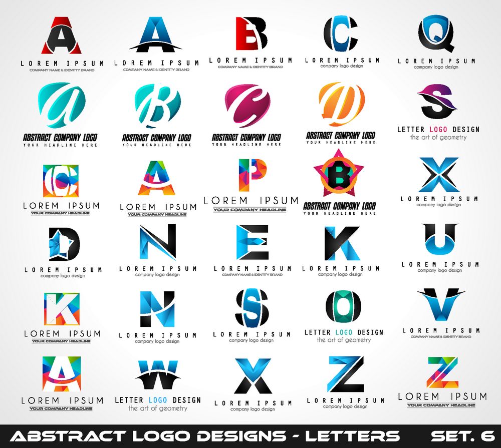 收藏 关键词:多彩26个艺术字母标志图片下载,个性创意标志,logo设计