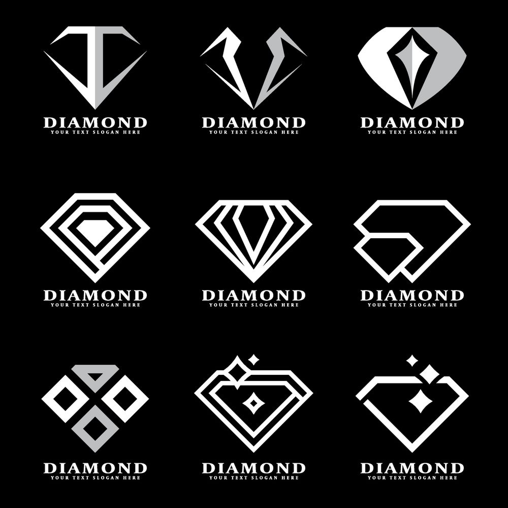 商标设计,企业logo,公司logo,行业标志,标志图标,线条钻石,行业标志