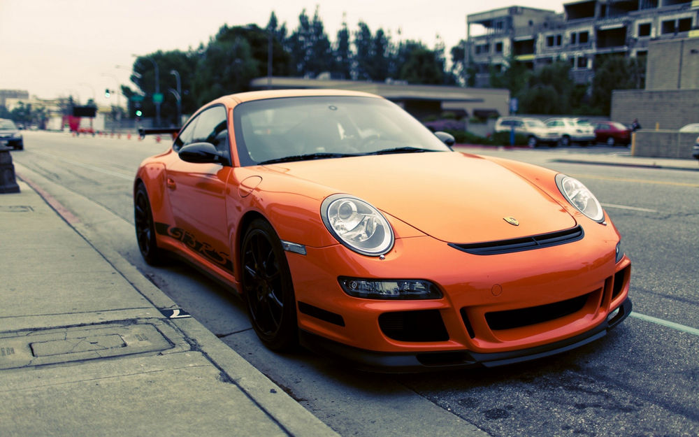 汽车,橙色的汽车,保时捷,保时捷911 gt3 rs38381