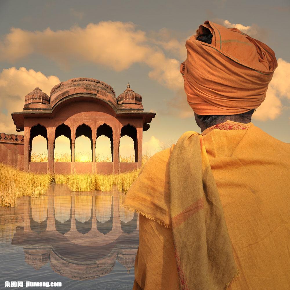 印度建筑与印度人物图片素材下载(图片id:619546)_-自然风景-图片素材