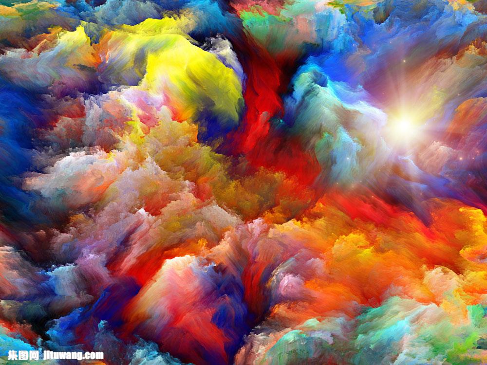 油画颜料质感背景图片