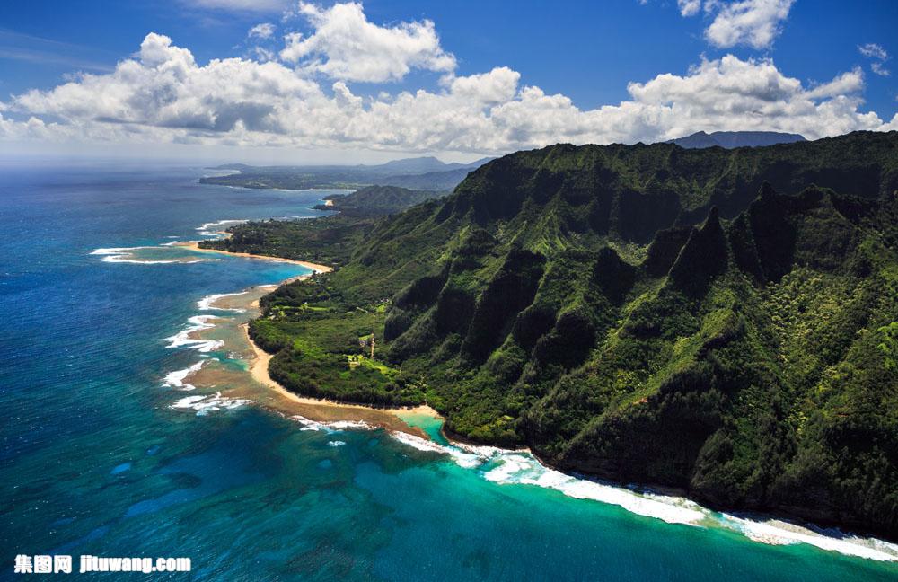 夏威夷海滩 图片素材下载-自然风景-自然景观-图片素材 - 集图网 www.