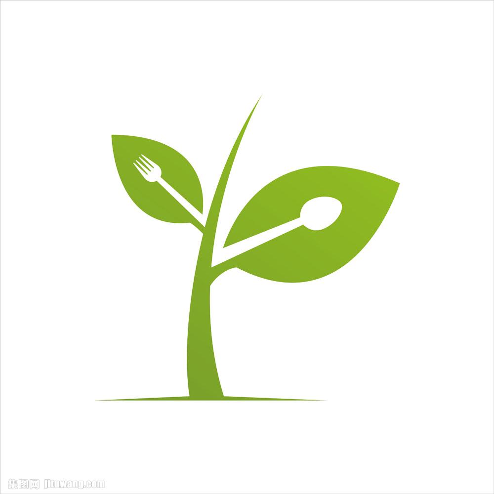 下载,绿色植物图标矢量图片,绿色,植物,个性标志,标志图形,logo设计