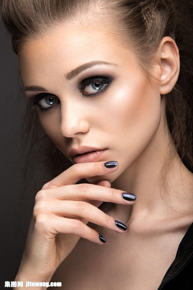 美丽化妆美女写真图片素材下载(图片id:658146)_-女性女人-图片素材