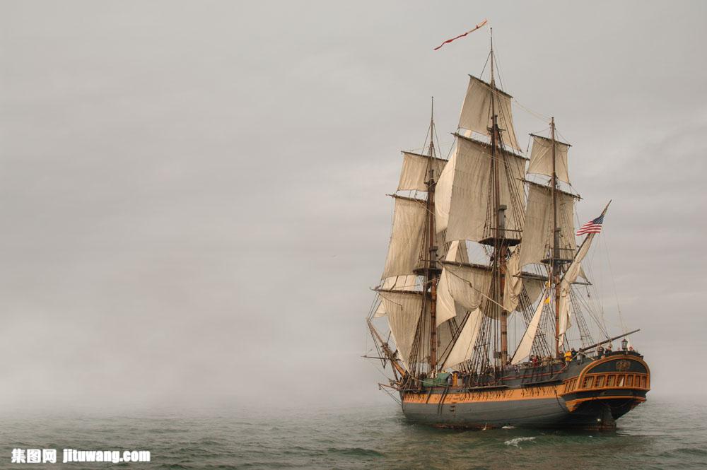 复古帆船摄影 图片素材下载