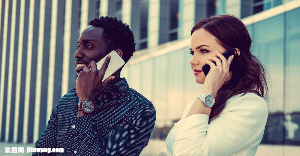 打电话的男女 图片素材下载-新人情侣-人物图库-图片素材 - 集图网