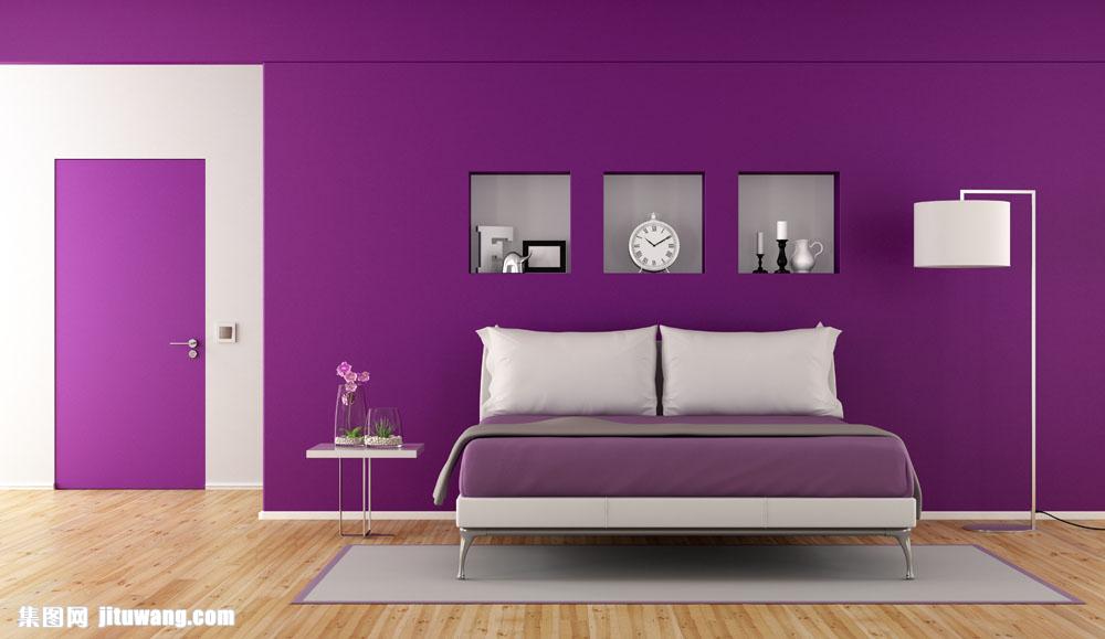 紫色系房屋设计