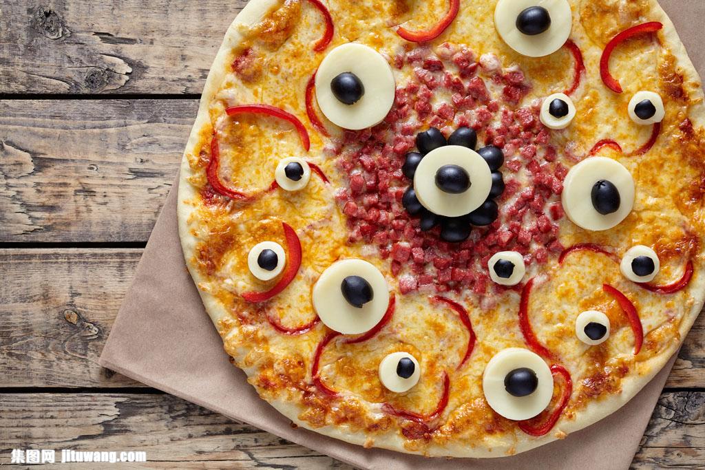 艺术创想披萨图片