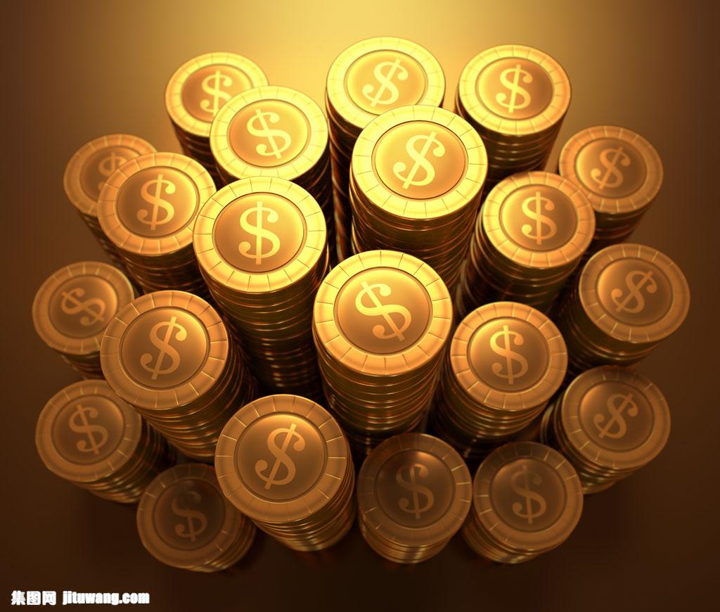 重叠的金币 图片素材下载-金融货币-商务金融-图片素材 - 集图网 www.