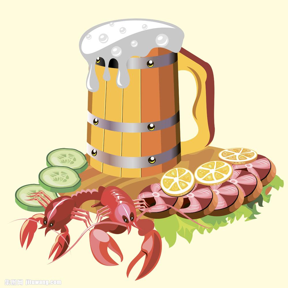 小龙虾与啤酒