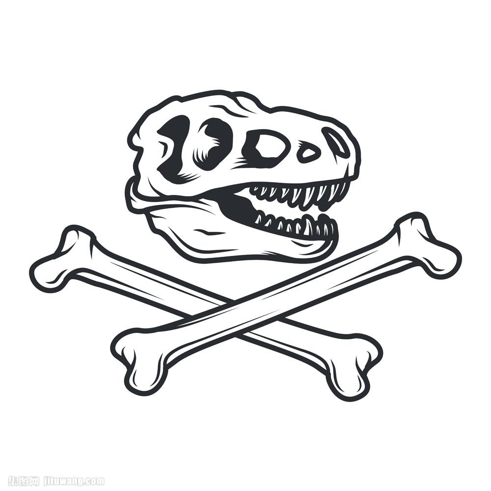 骨头恐龙标志 收藏 关键词:骨头恐龙标志图片下载,个性创意标志,logo