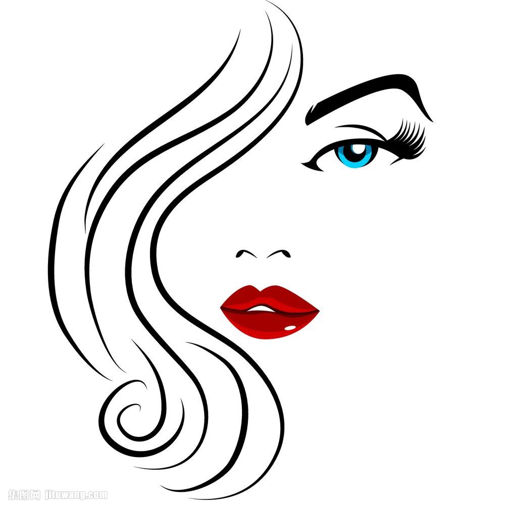 红唇美女插画图片下载,红唇美女插画,红唇,插画,女人,美女,卡通人物