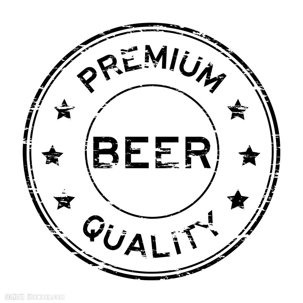 黑色质量印章图片