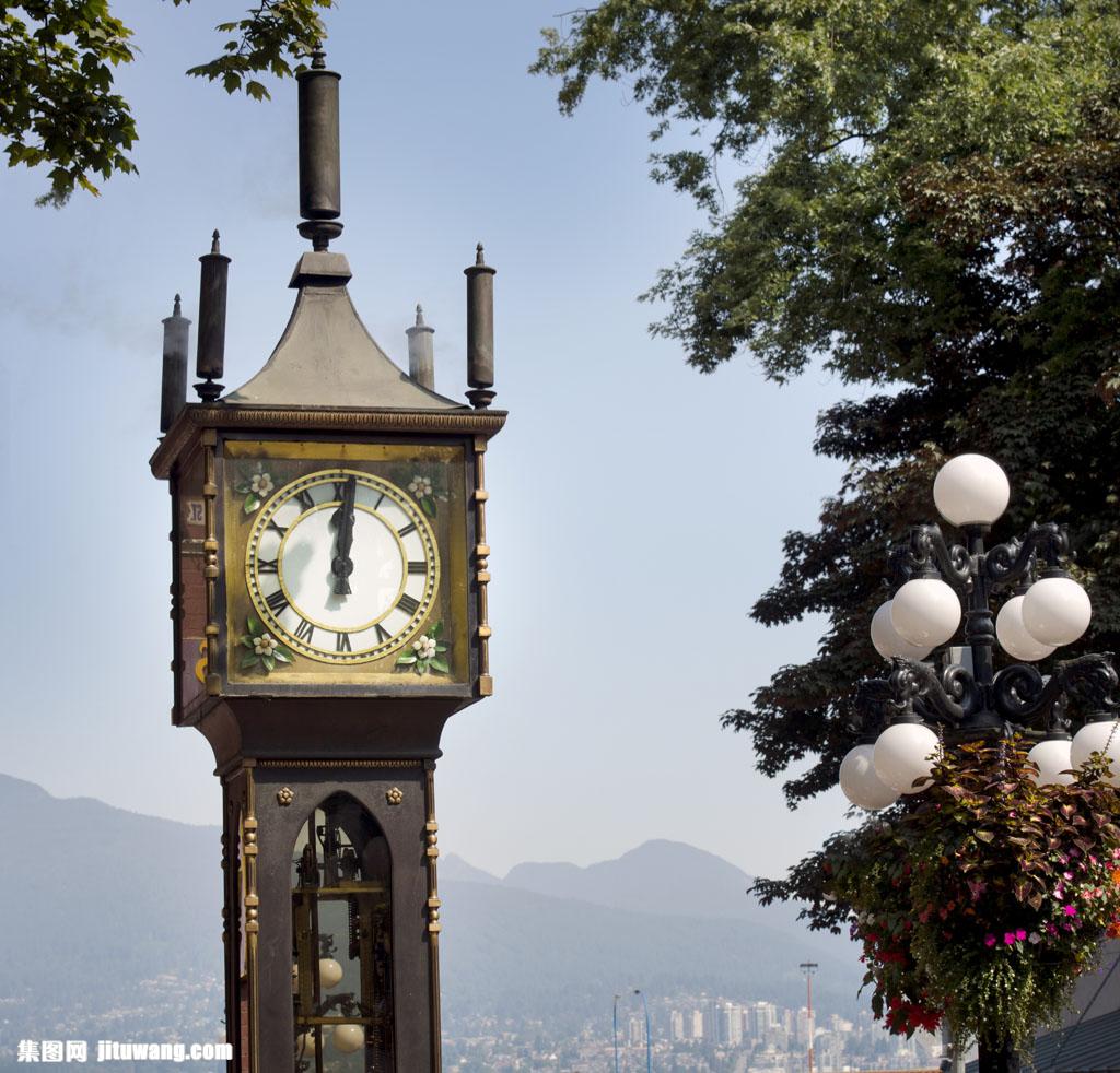 玉兰灯和钟楼建筑图片素材下载(图片id:753725)_-建筑设计-图片素材