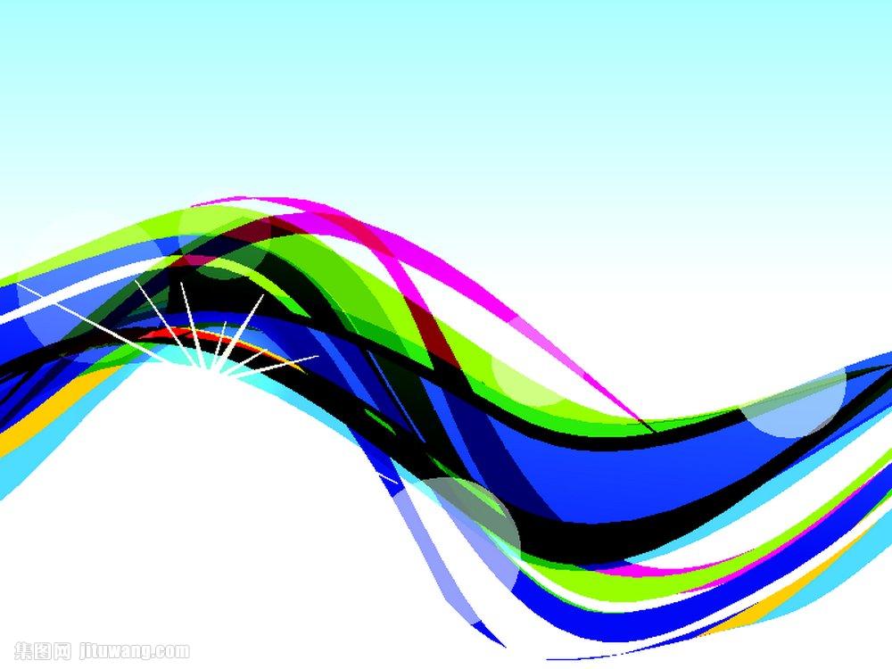 彩色动感流线背景