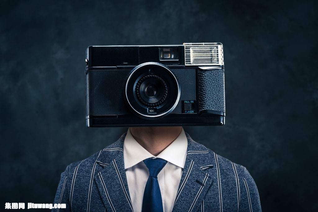 照相机商务男人