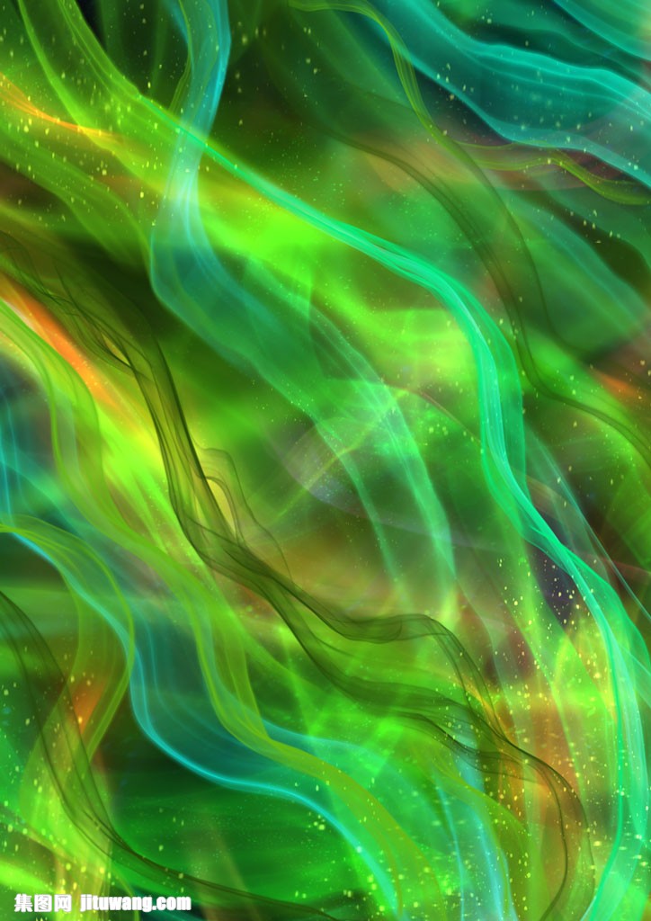 绿色动感炫光背景