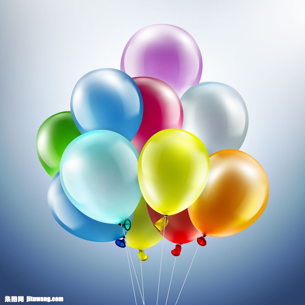 彩色节日气球
