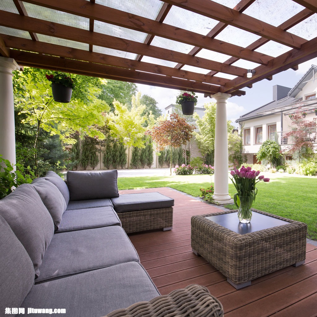 院子里的沙发图图片素材下载(图片id:851465)_-室内设计-图片素材_ 集