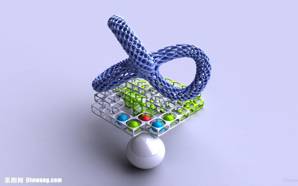 科技彩色球壁纸