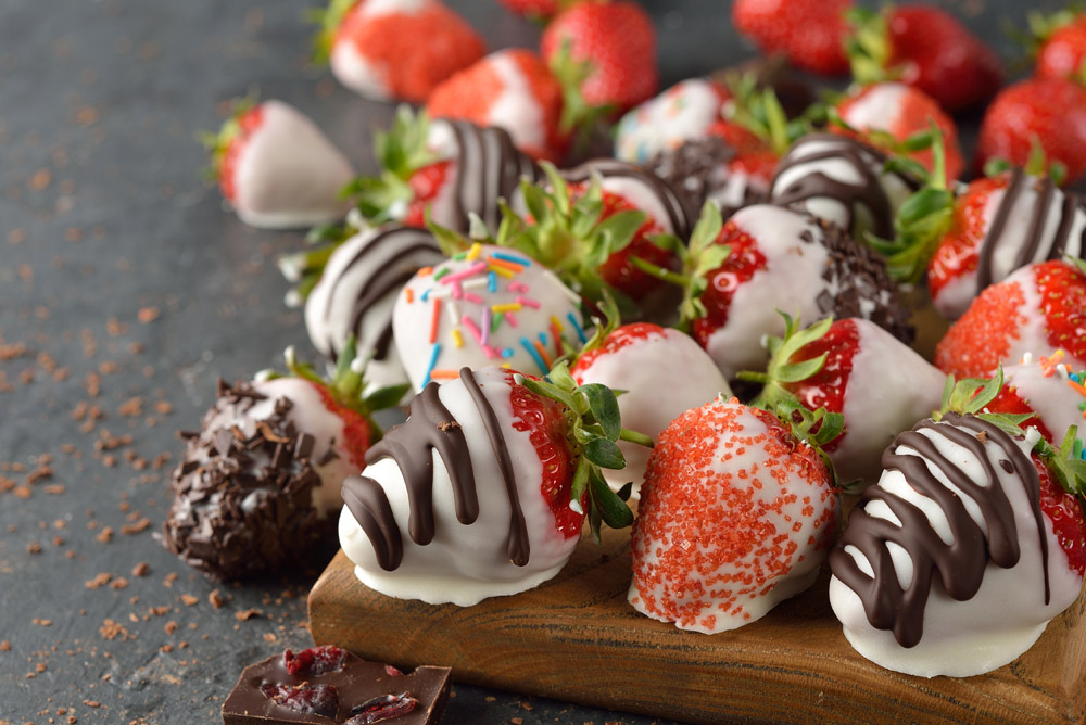 巧克力草莓美食