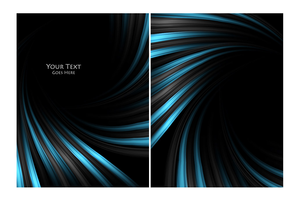 动感流线黑色背景