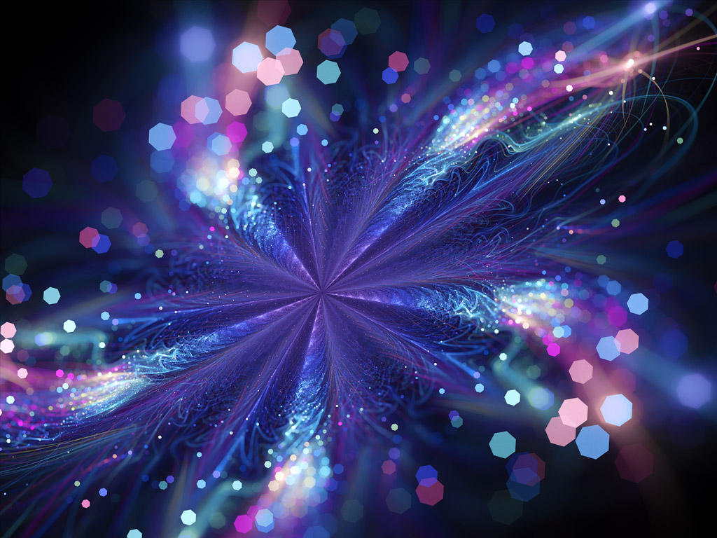 彩色梦幻光斑背景