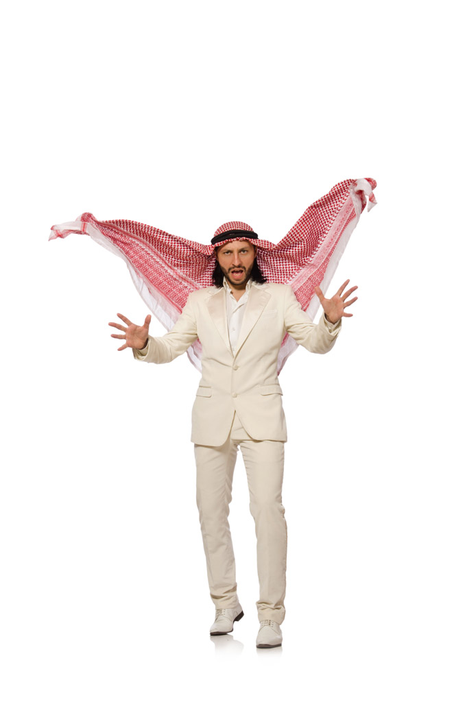 一位阿拉伯男人的舞姿